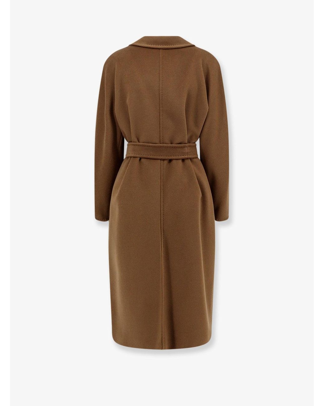 Max Mara Brown Madame Wool And Cashmere Blend Coat