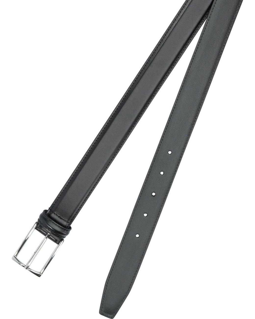 Andersons Black Leather Belt