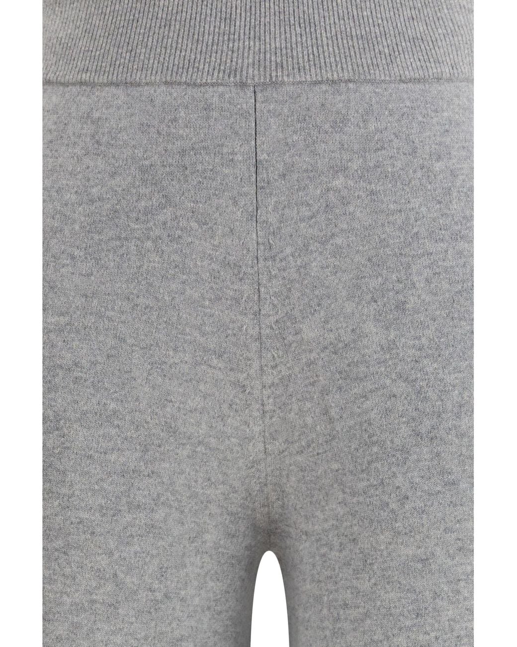 Max Mara Pure Gray Cashmere Pants Grigio Chiaro