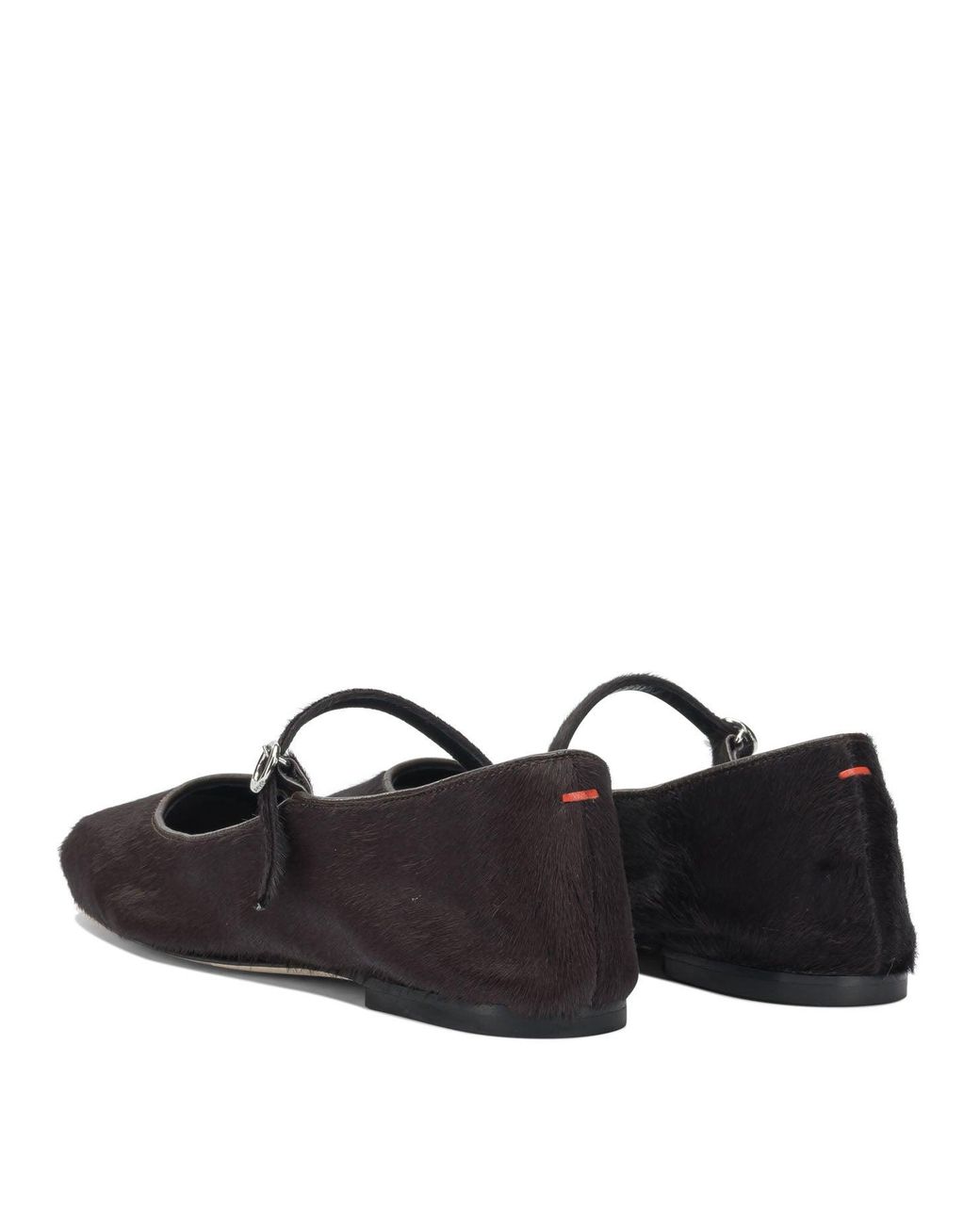 Aeyde Black "Uma" Mary Jane Ballet Flats