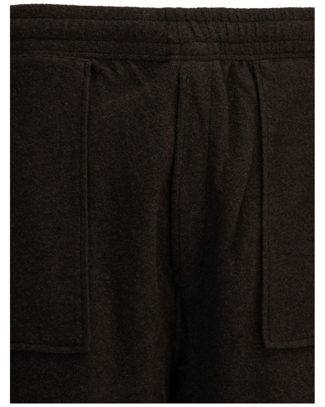 Maison Kitsuné Black Casual Fleece Pants