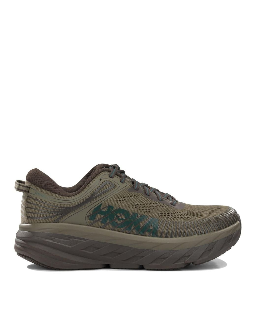Hoka One One Brown "Bondi 7" Low-Top Sneakers
