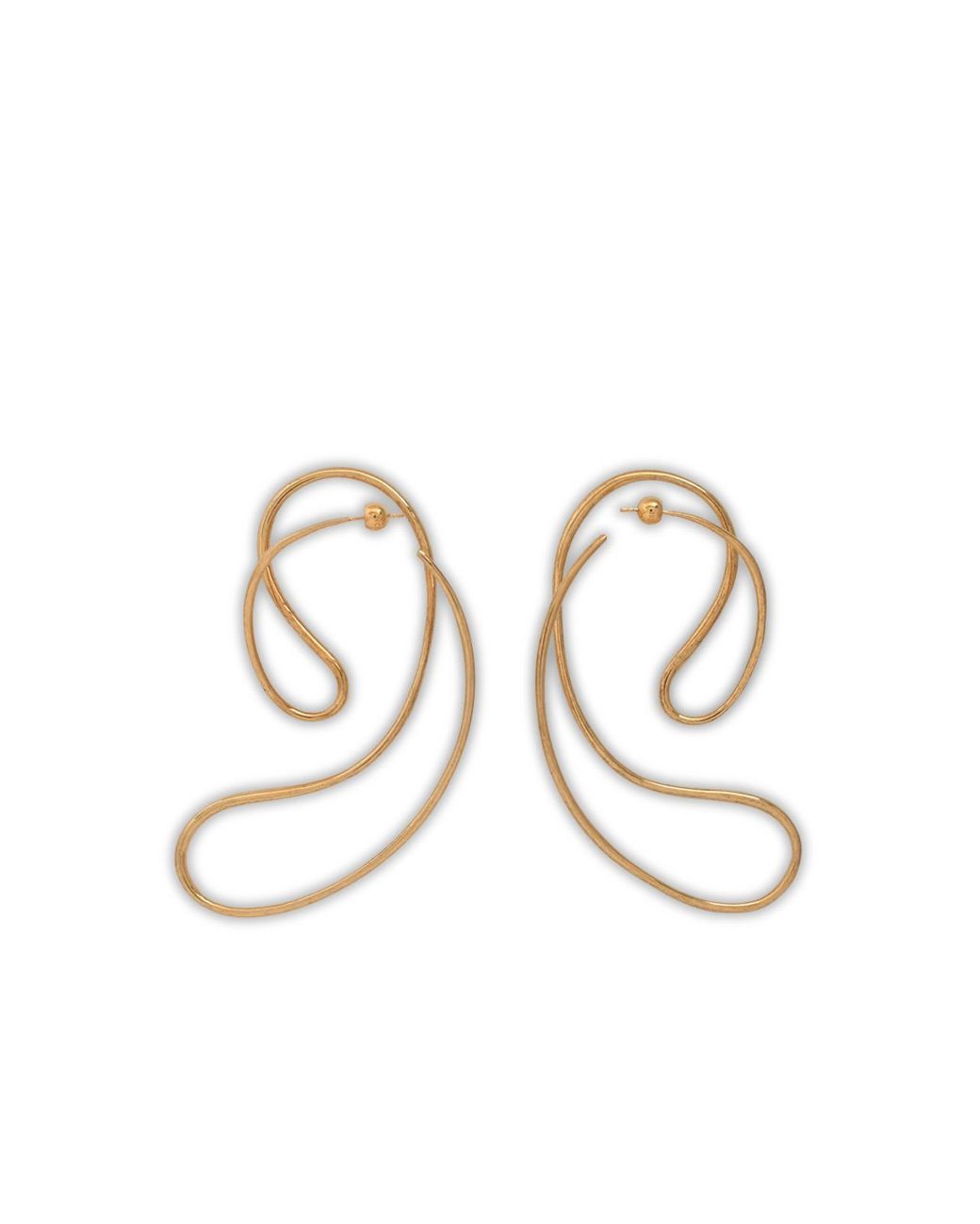 Panconesi White P Continua Large Earrings