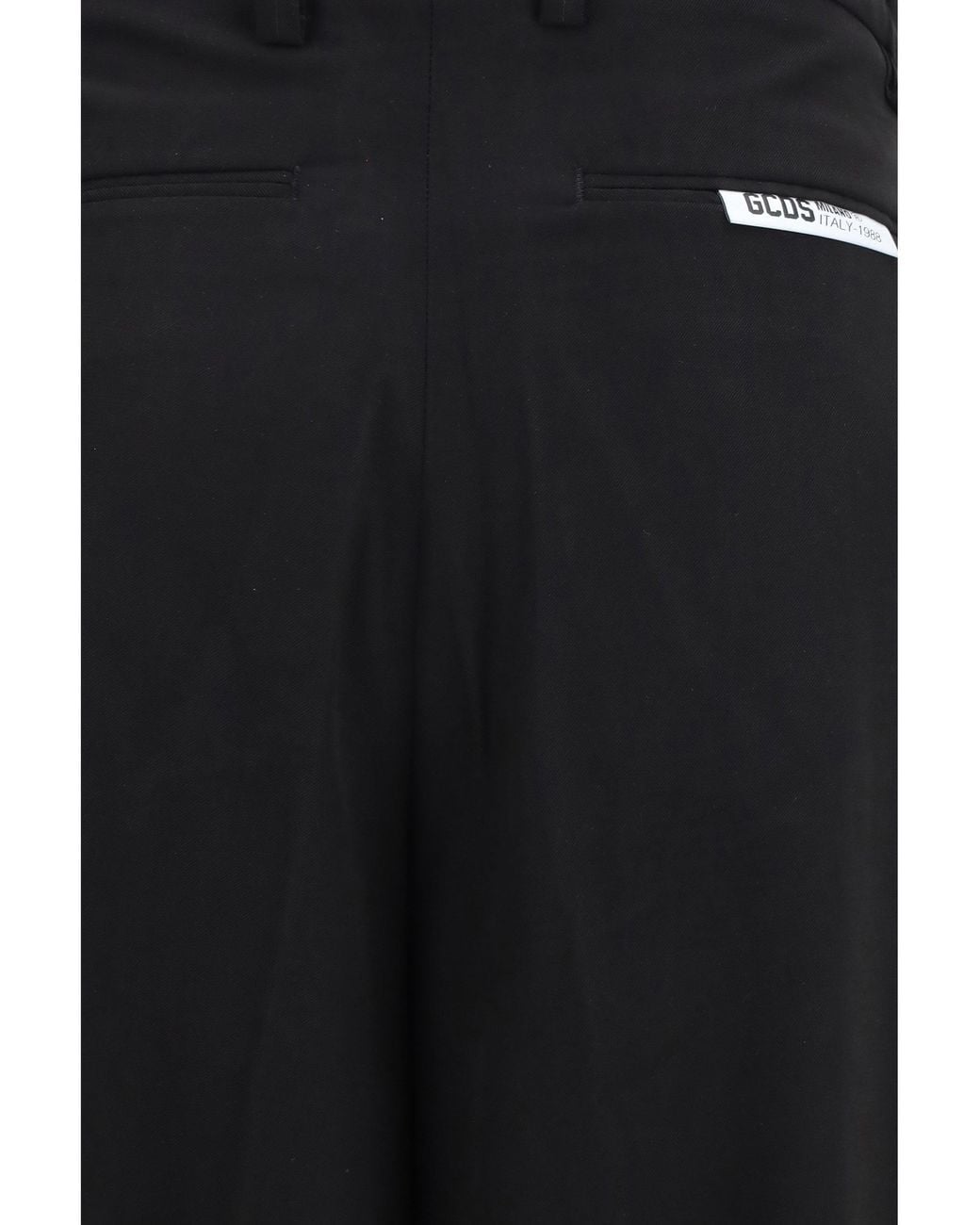 Gcds Black Wide-Leg Tailored Pants