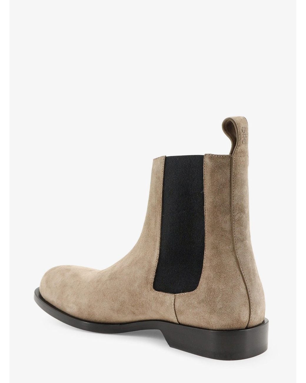 Loewe White Bobine Chelsea Suede Boots for men