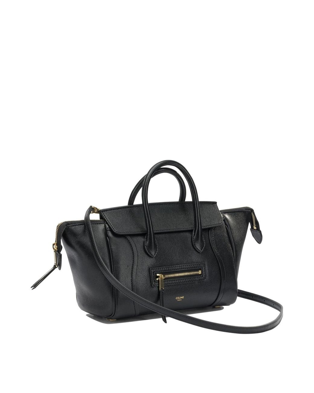 Céline Black "Luggage" Small Handbag