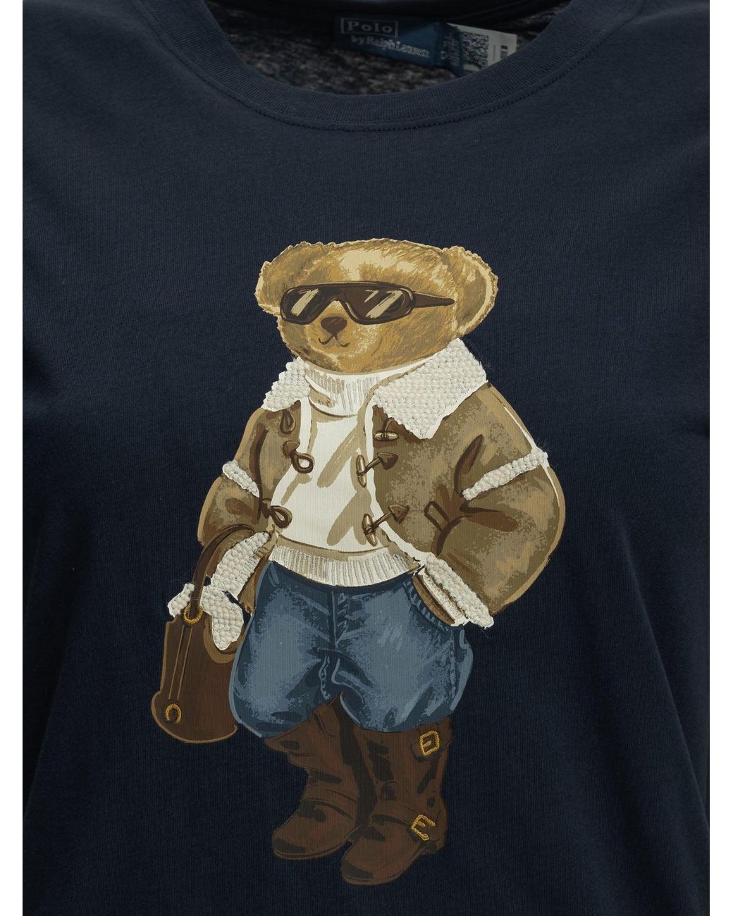 Polo Ralph Lauren Blue Polo Bear Crew-Neck T-Shirt