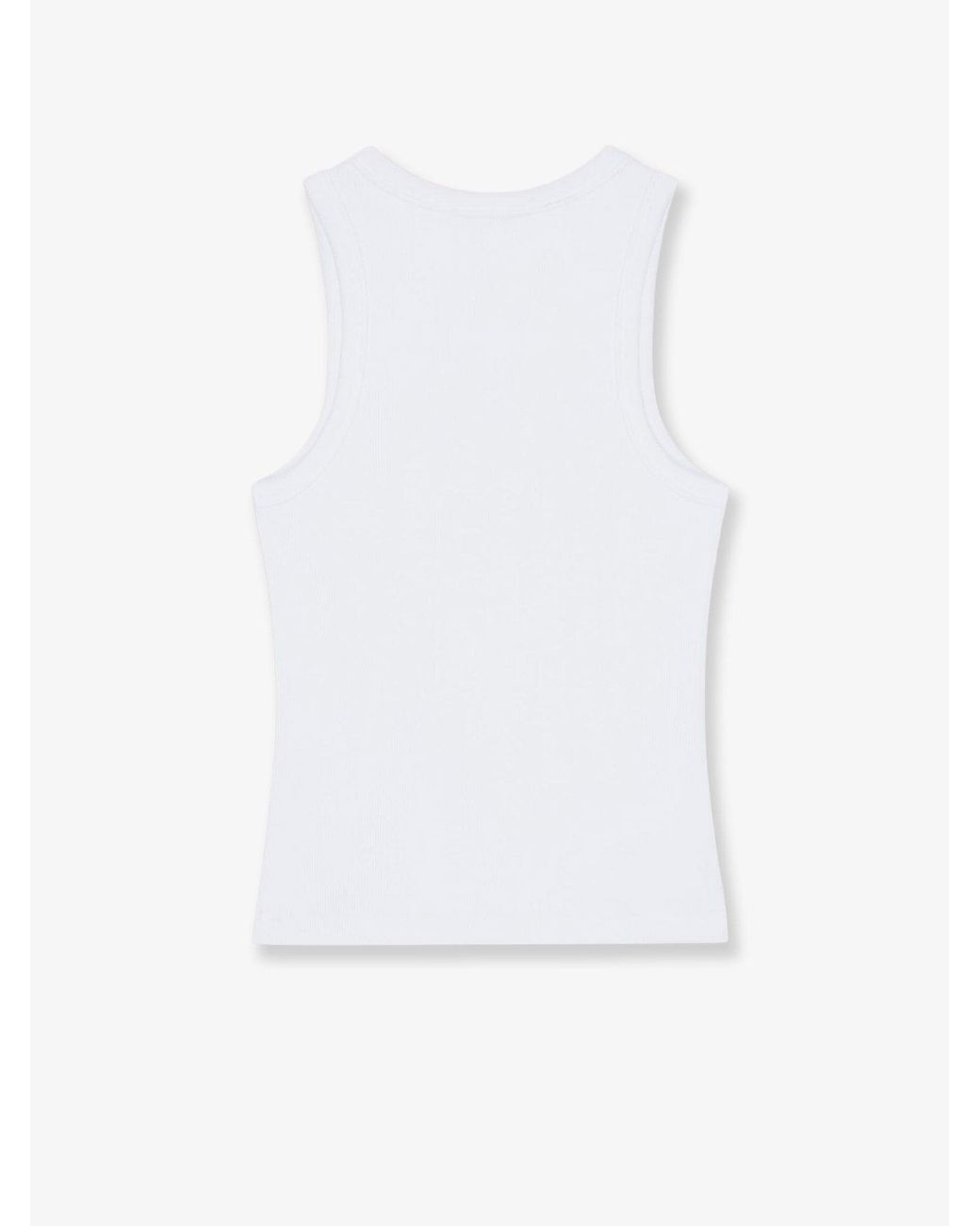 Givenchy White Cotton Blend Tank Top