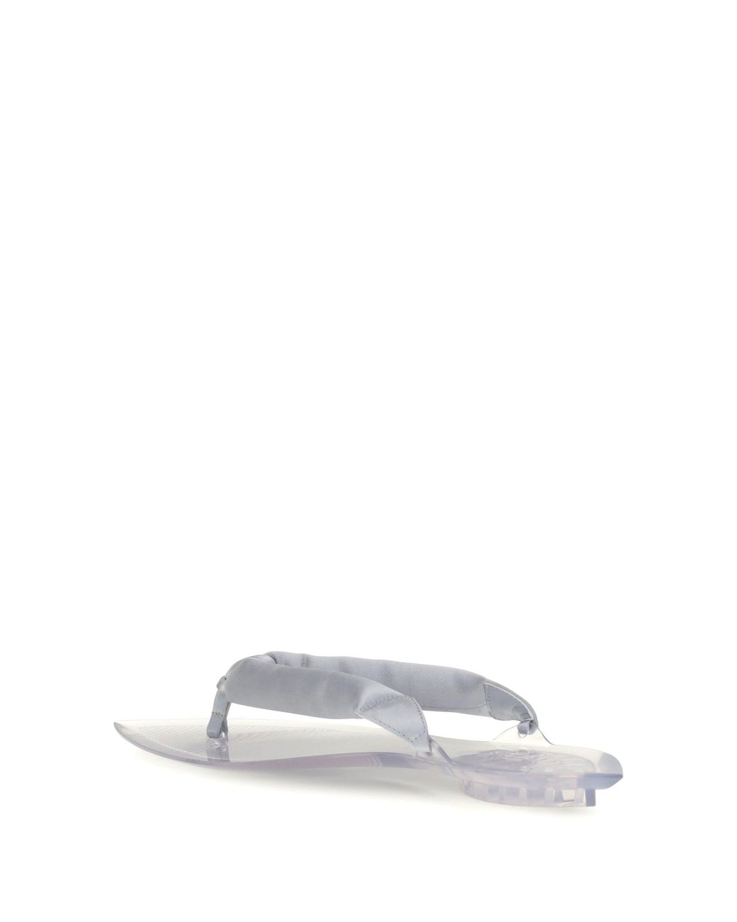 Alaïa White Alaïa Satin Flip-Flop Sandals