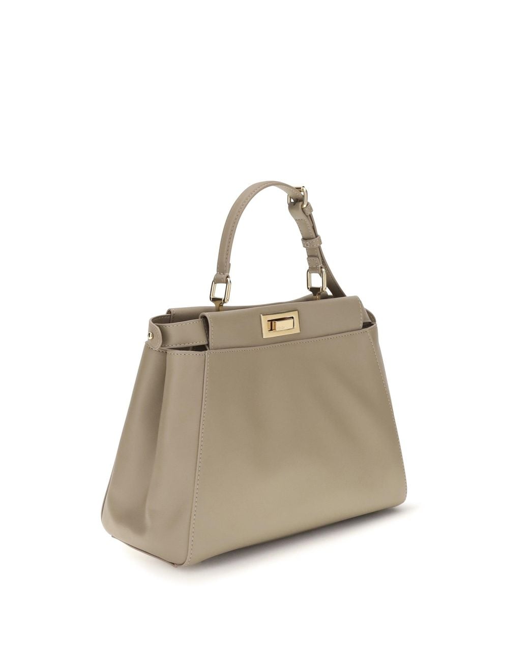 Fendi Natural My Peekaboo Small Shoulder Bag Tortora