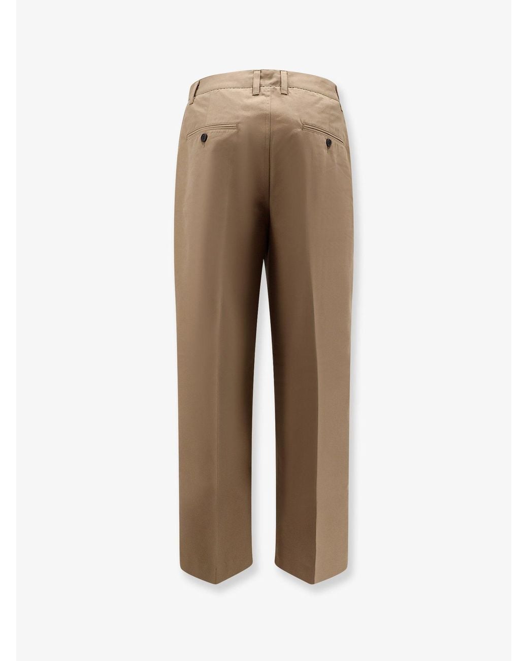 DUNST Natural Pleated Chino Slacks Trousers for men
