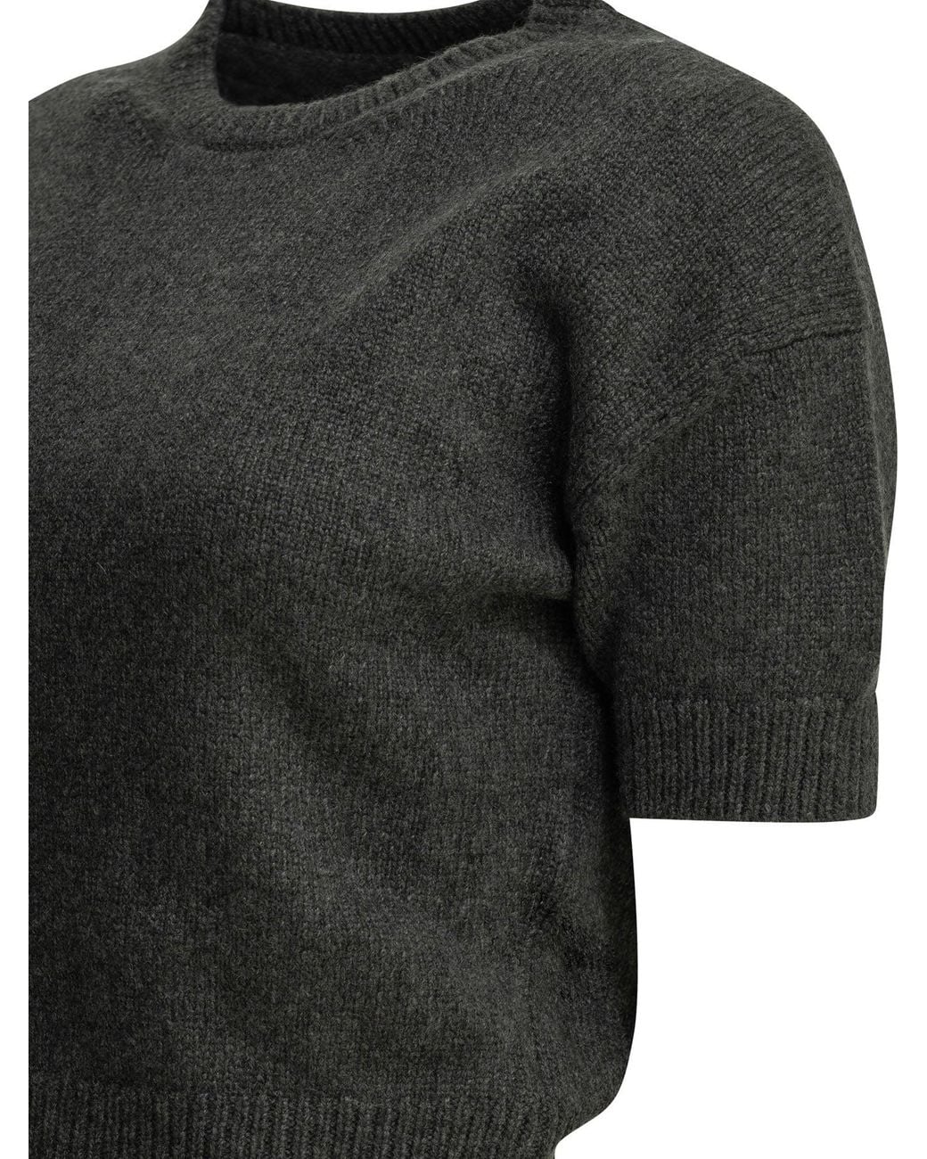 Khaite Black "Golden" Crew-Neck Sweater