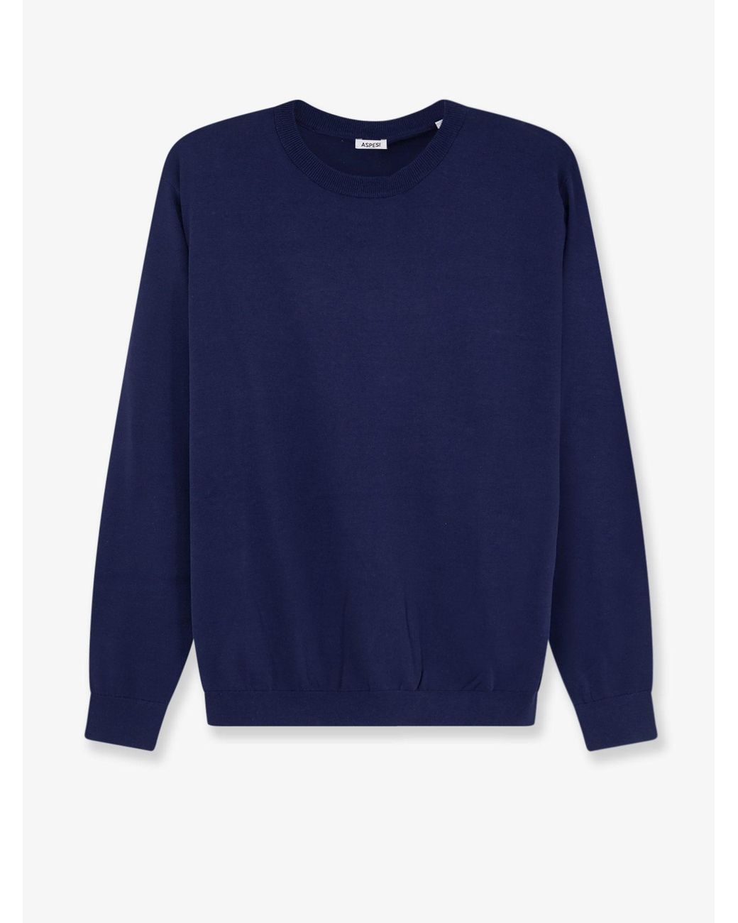 Aspesi Blue Sweater Cotton-Silk-Linen for men