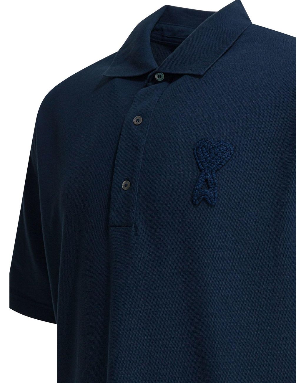 AMI Blue Polo Shirts for men