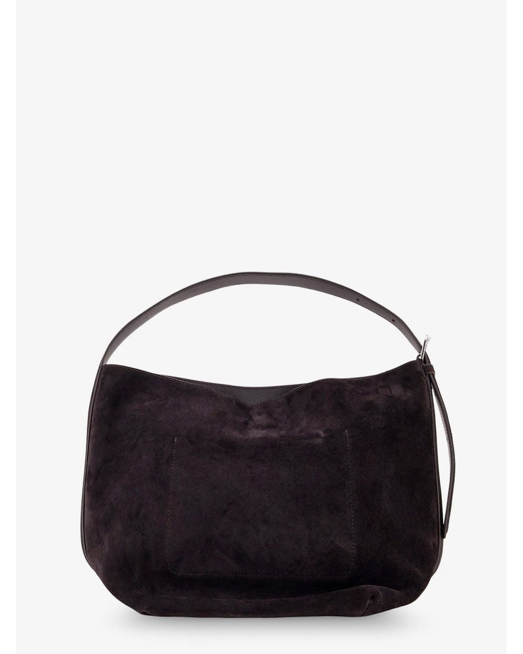 Totême Blue Medium Belted Suede Shoulder Bag