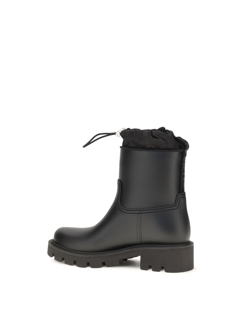 Moncler Black Kickstream Rain Boots