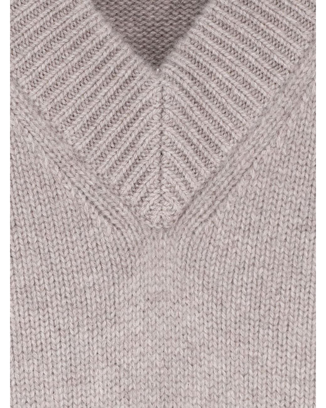 Soft Goat Gray Cashmere Sweater for men