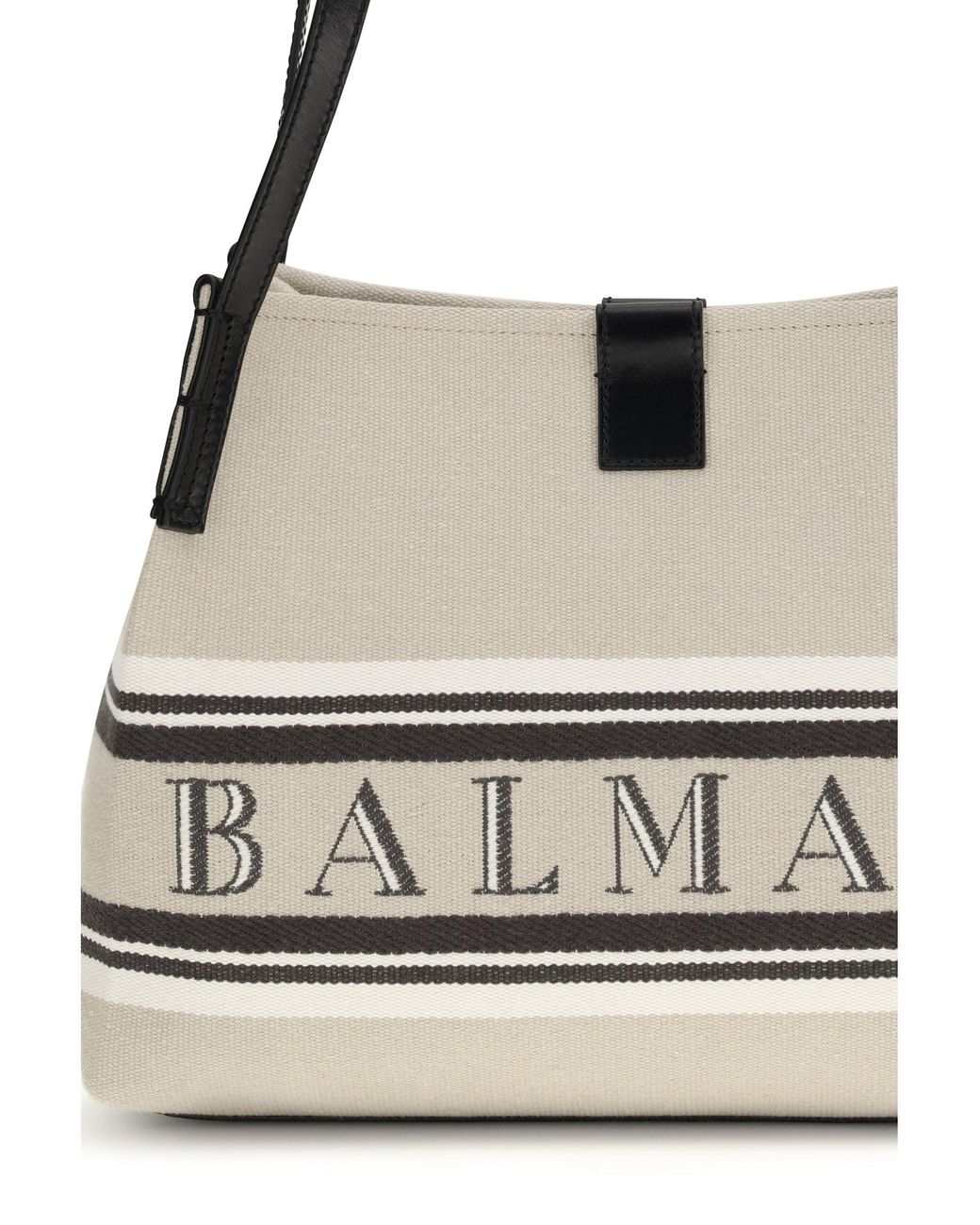 Balmain White Shoulder Bags