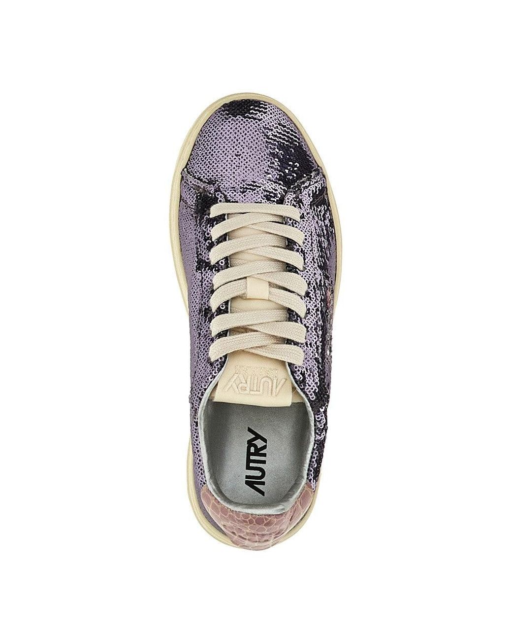 Autry Blue 'Sparkling' Dallas Low Sneakers