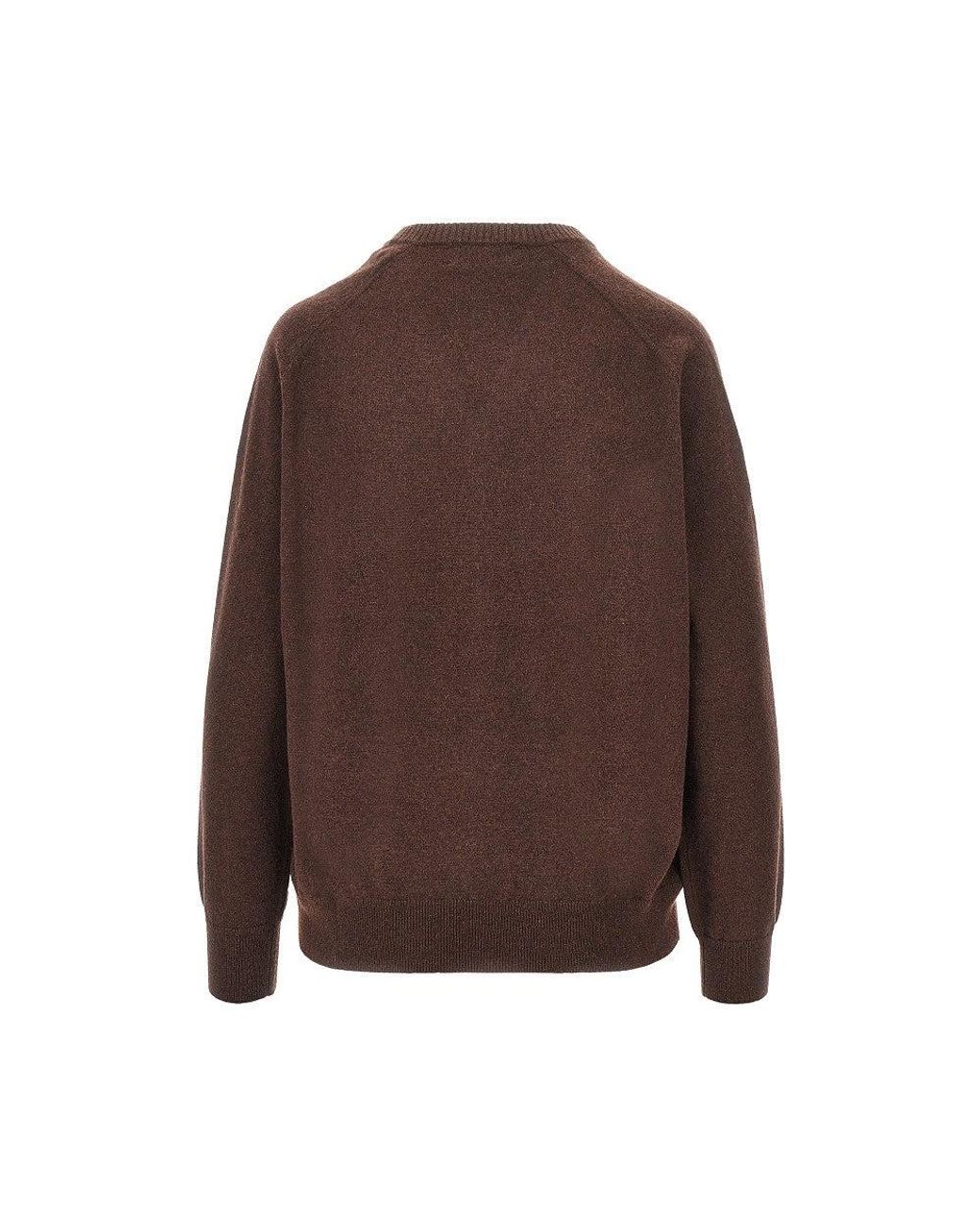 Ballantyne Brown Cashmere Lozenge Sweater