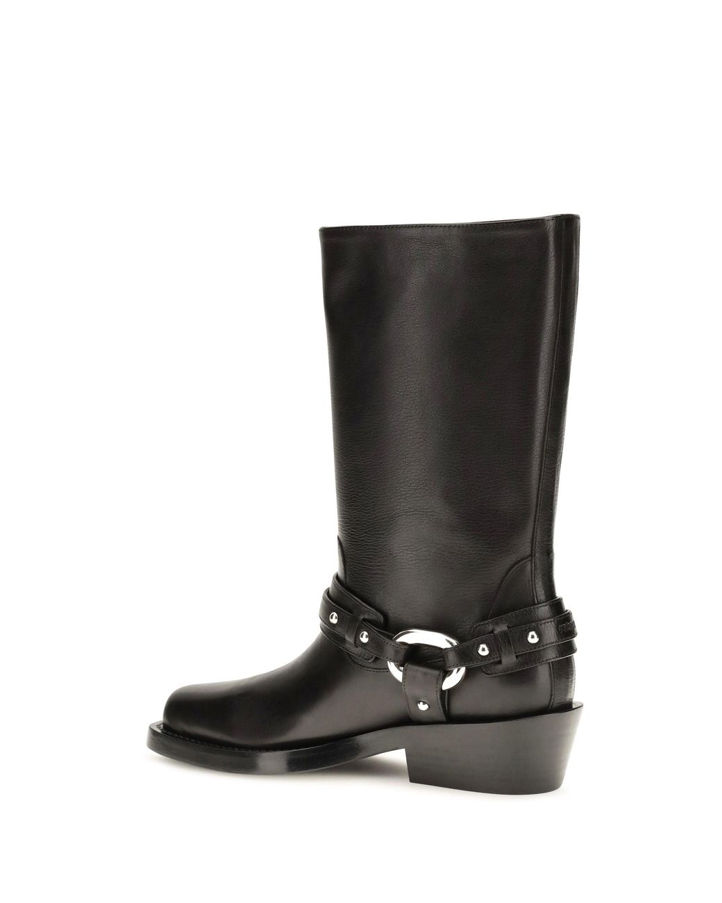 Rabanne Black Rabanne Leather Buckle Snkle Boots