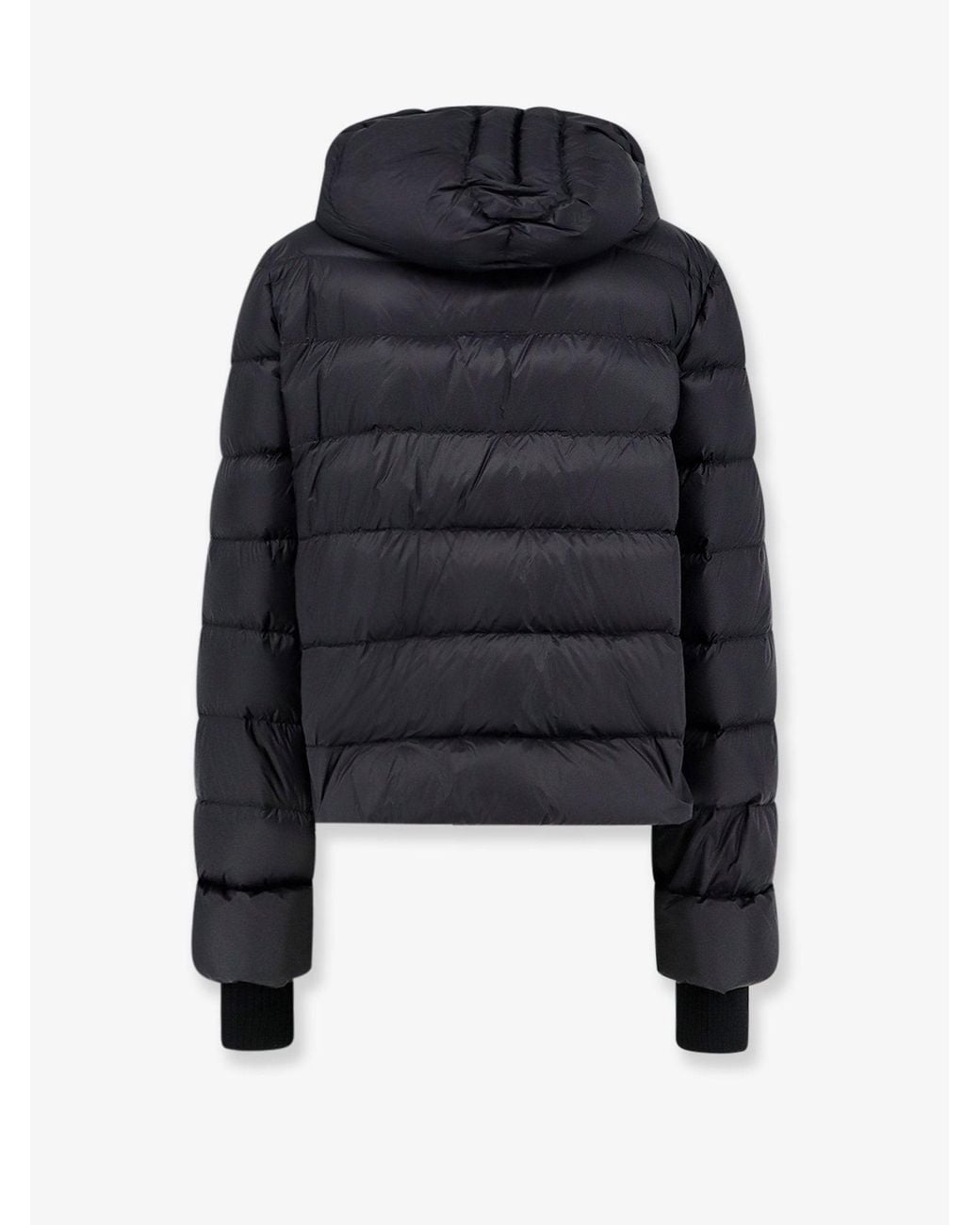 Rick Owens Black Quilted Nylon Down Jacket for men