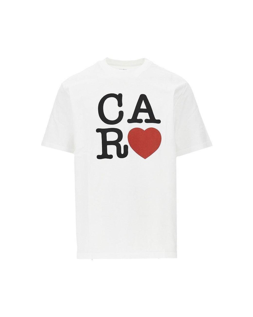 Carhartt White 'Car Heart' Print T-Shirt for men
