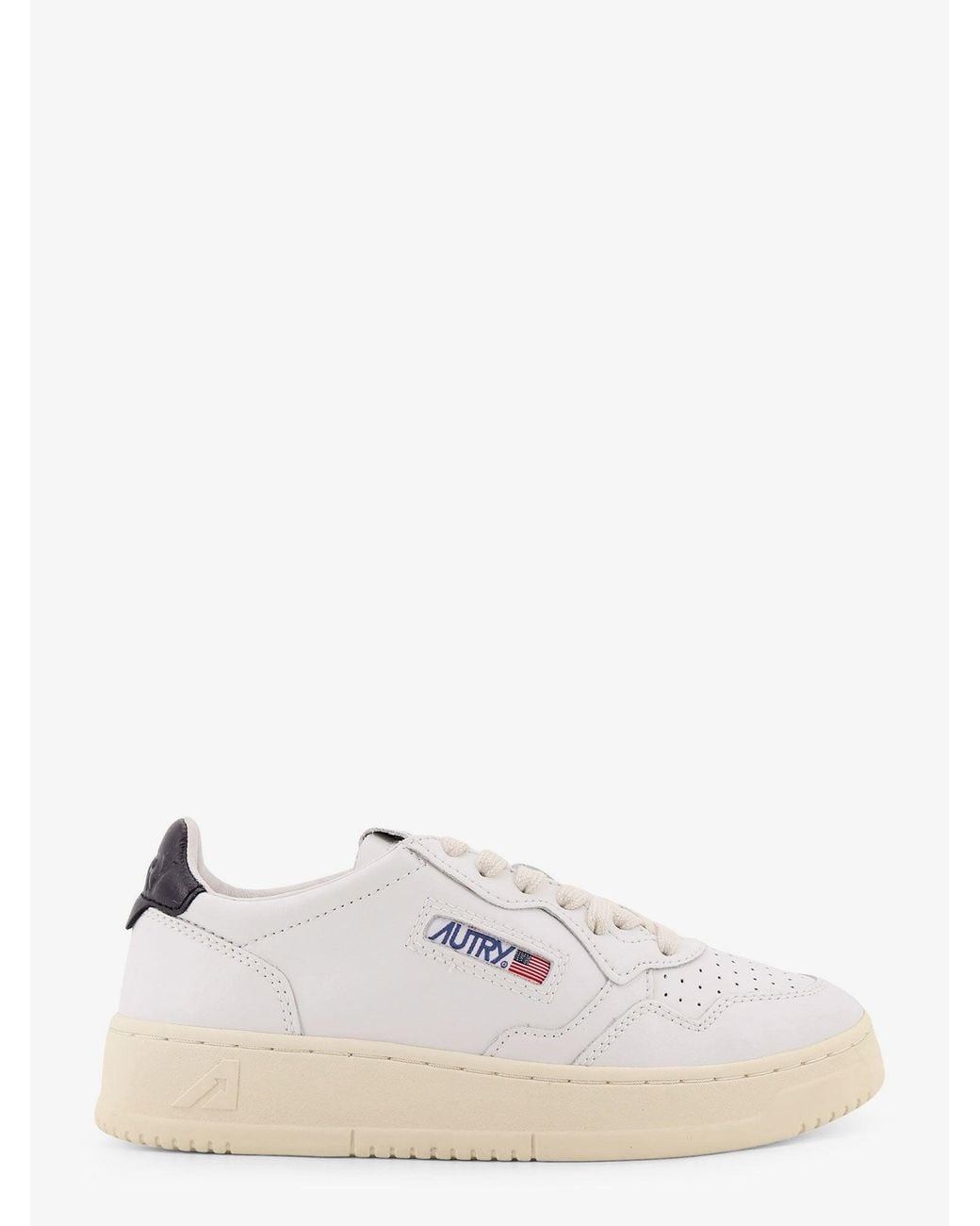 Autry White Medalist Low Nubuck