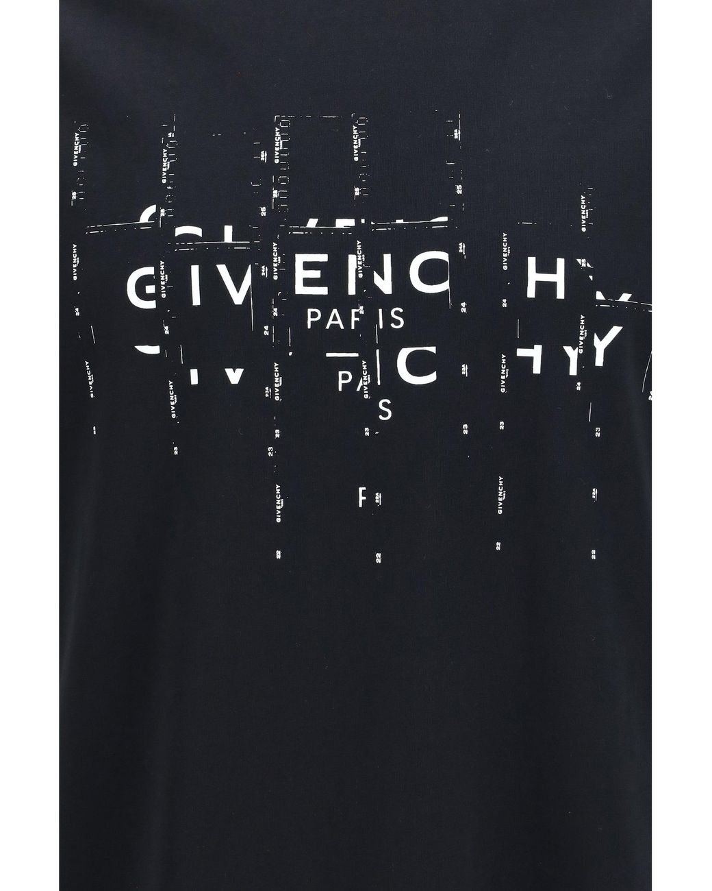 Givenchy Black Photographic Negative Cotton T-Shirt for men