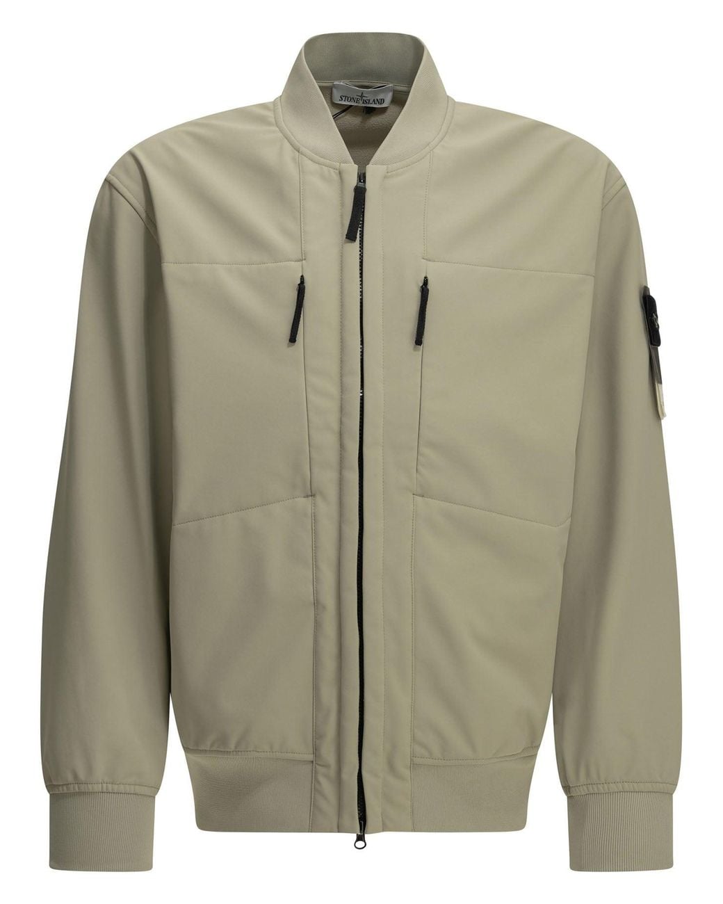 Stone Island Green "Soft Shell" Bomber Jacket for men