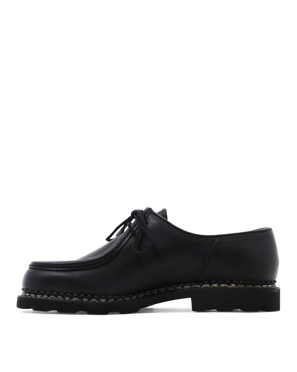 Paraboot Black "Michael" Lace-Up Loafers for men
