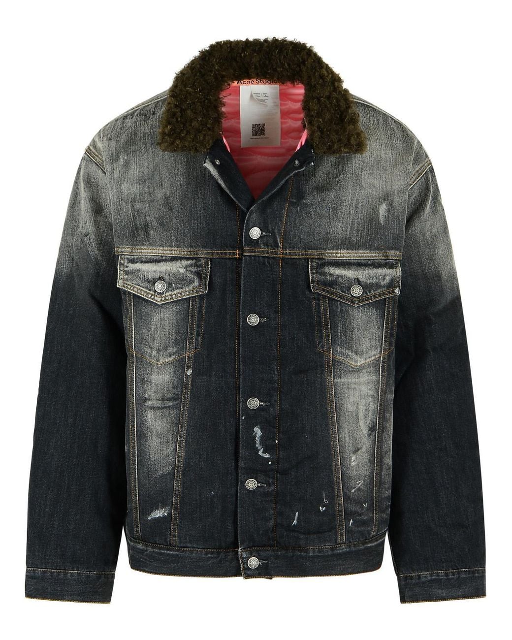 Acne Black 'Robert' Denim Jacket for men