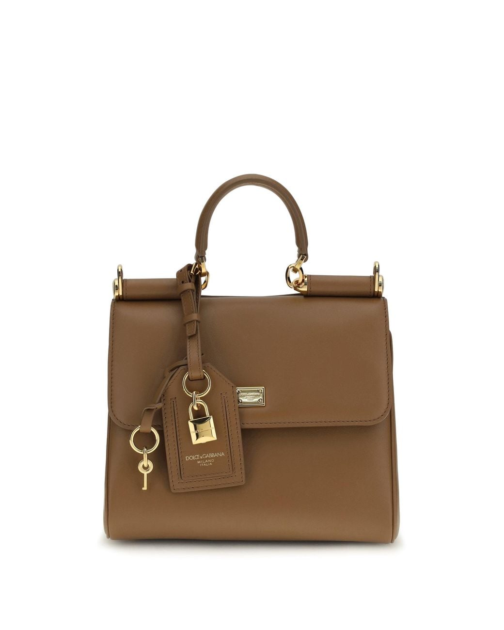 Dolce & Gabbana Brown Dolce & Gabbana My Sicily Handbag Caramello