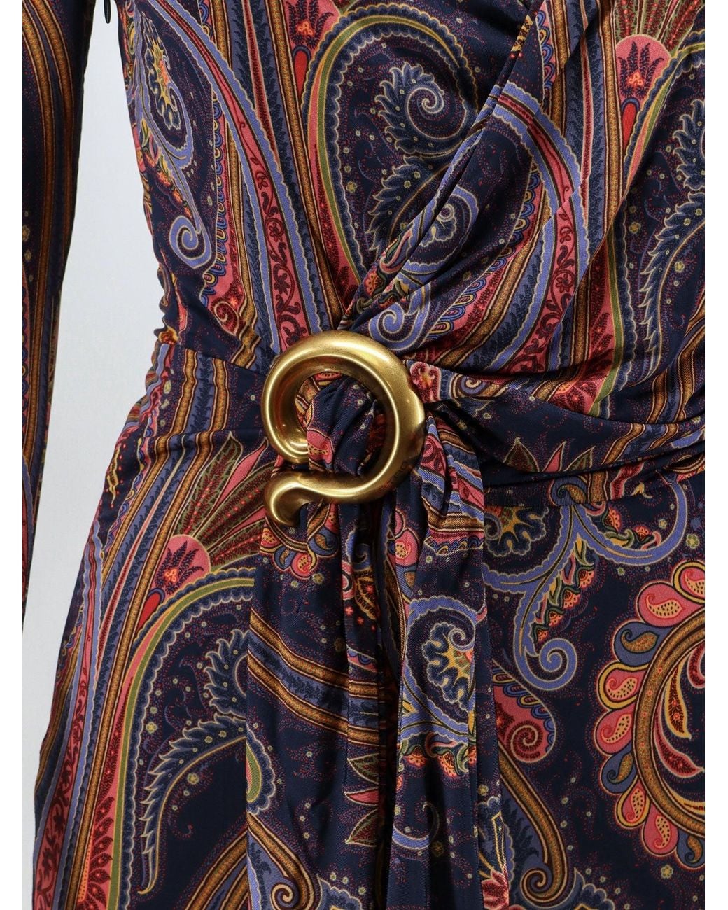 Etro Purple Stretch Viscose Dress
