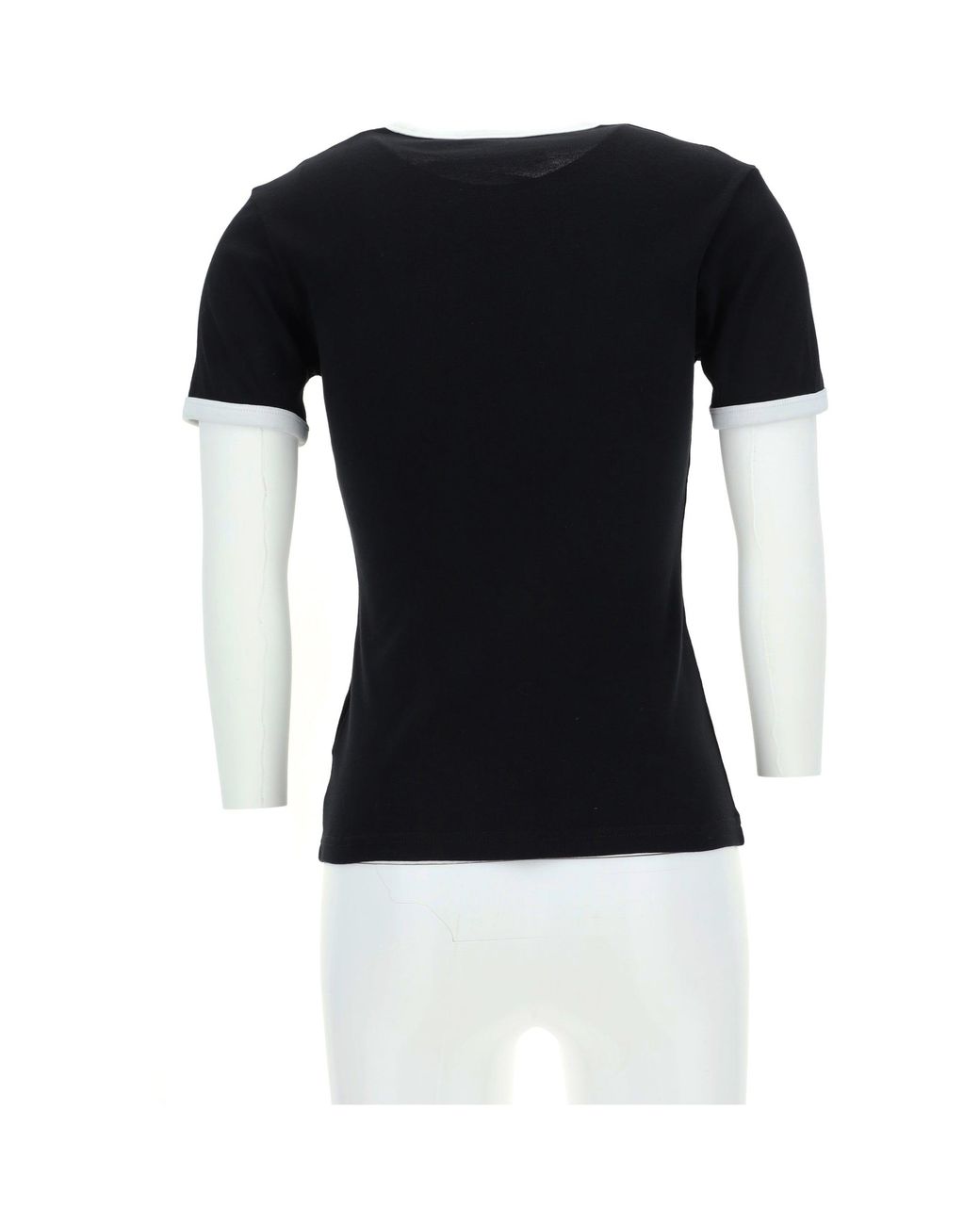 Courreges Black T-Shirt Logo