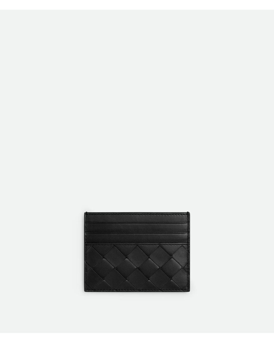 Bottega Veneta White Intrecciato Card Holder for men