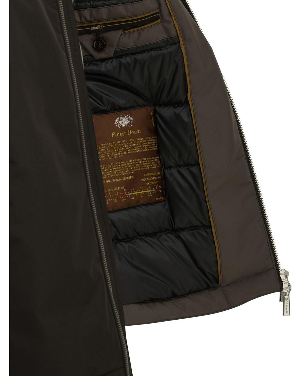Moorer Black Albini-Stp Short Down Jacket for men