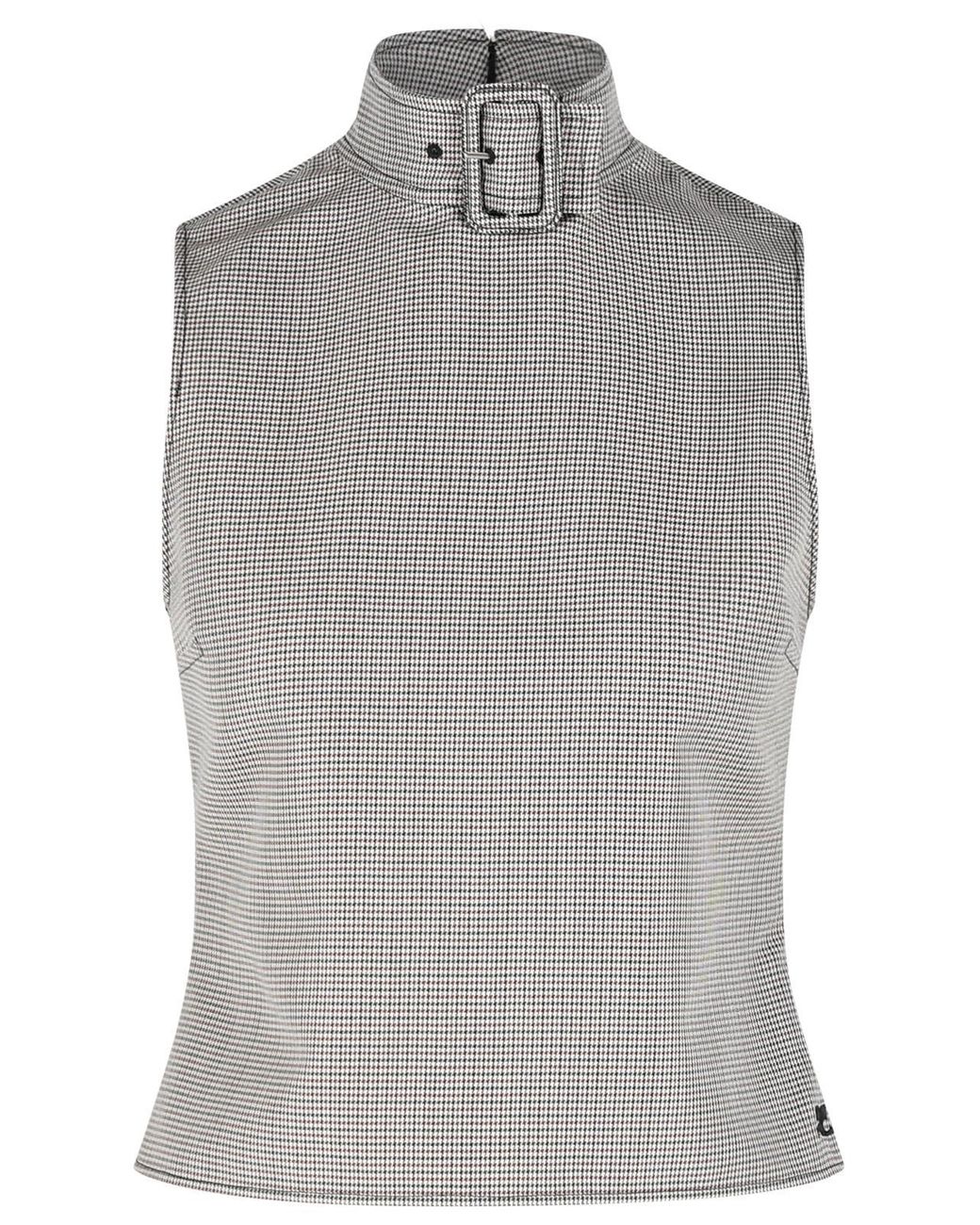 Courreges Gray 'Buckle' Tank Top
