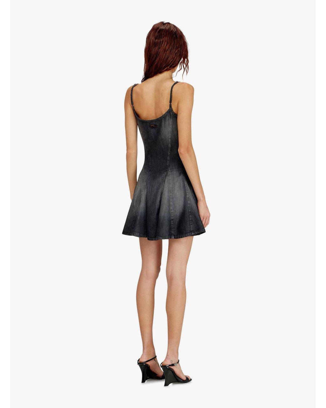 DIESEL Black Dresses Cotone Lyocell Modal