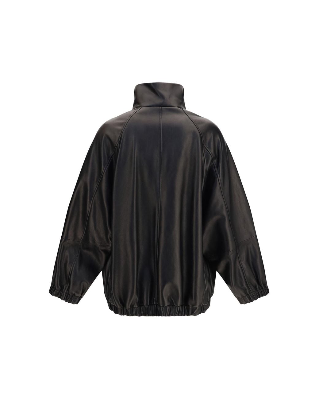 Brunello Cucinelli Black Leather Jacket