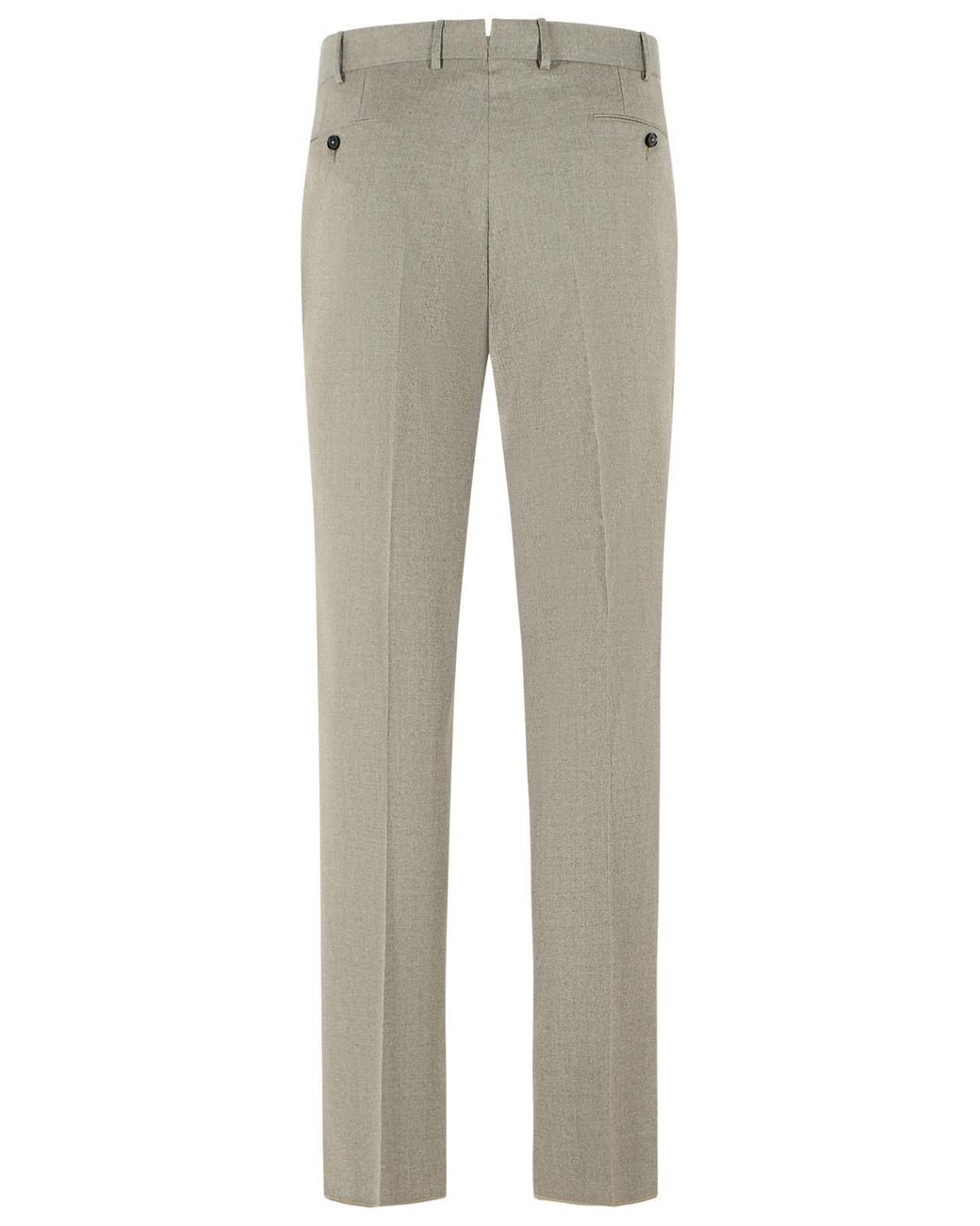Zegna Gray Wool Trousers for men