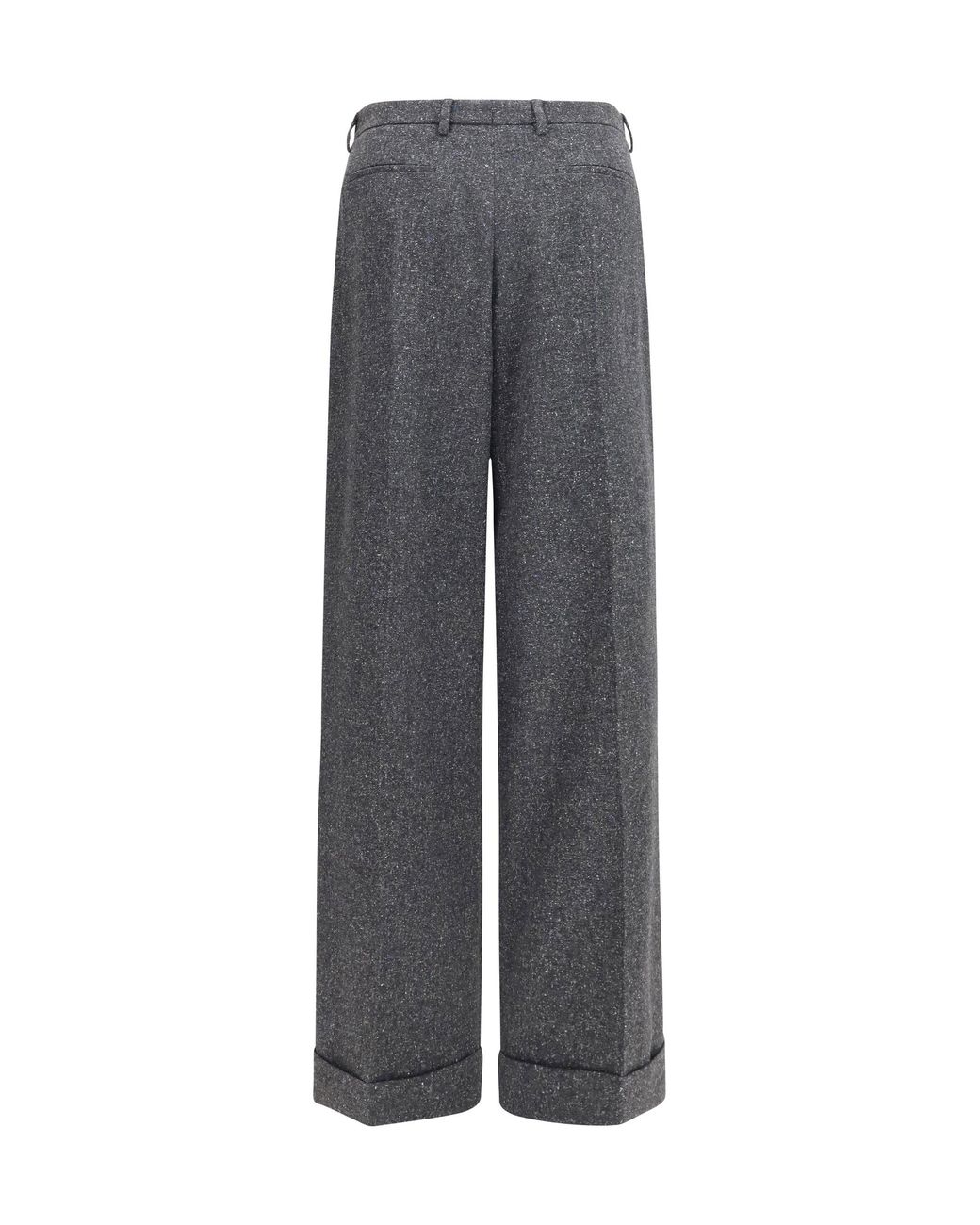 Valentino Gray Tailored Wool And Silk-Blend Pants for men