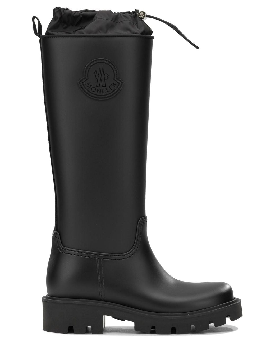 Moncler Black "Kickstream High" Rain Boots