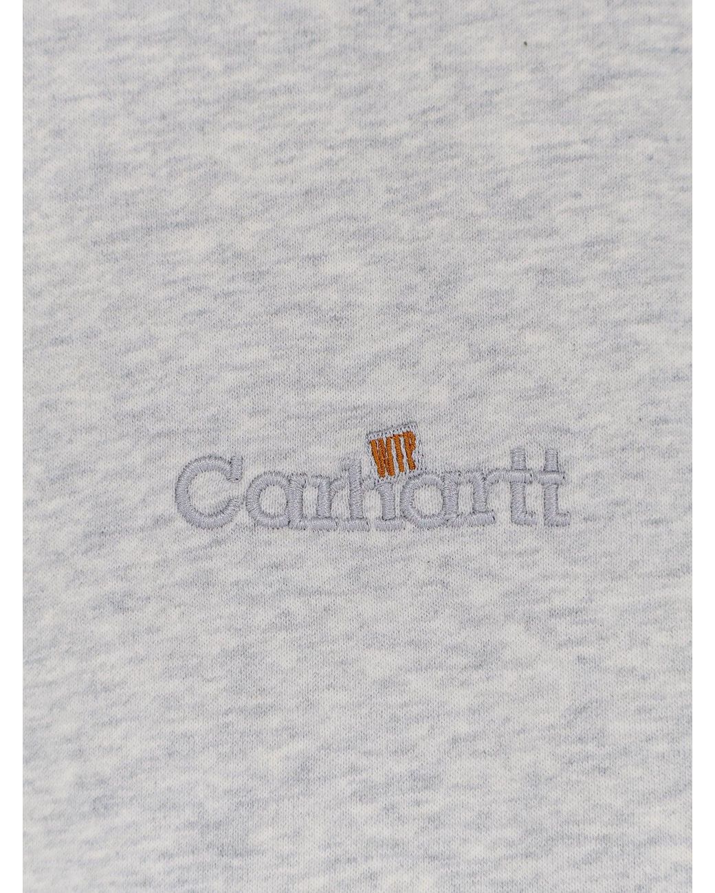 Carhartt Gray Wip Cotton Sweatshirt for men