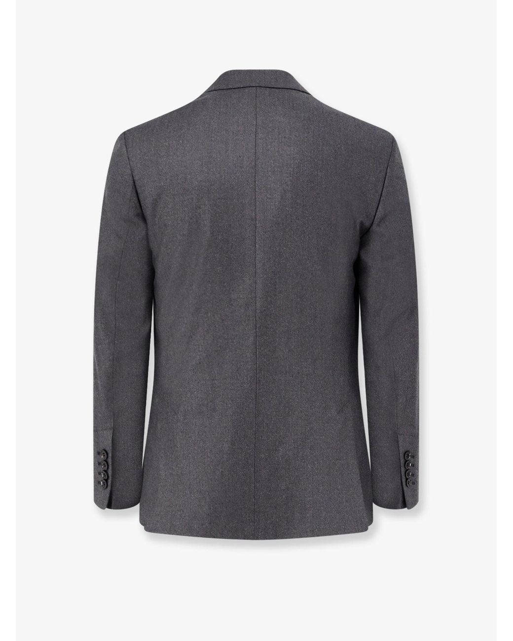 AMI Black Double-Breasted Virgin Wool Blazer for men