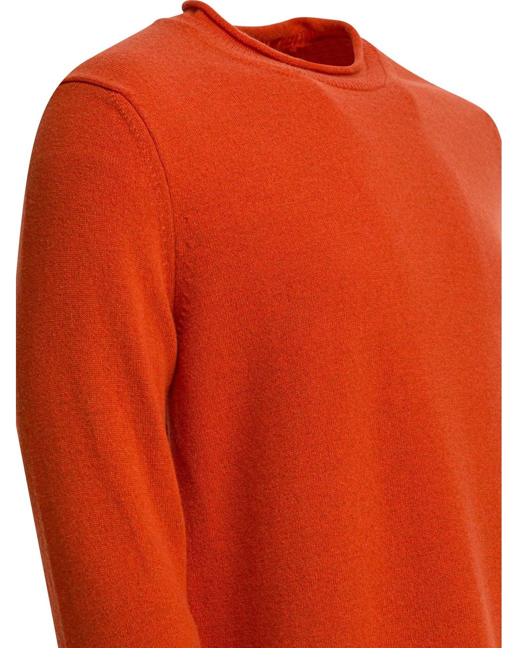 Comme des Garçons Orange Wool Crewneck Sweater for men
