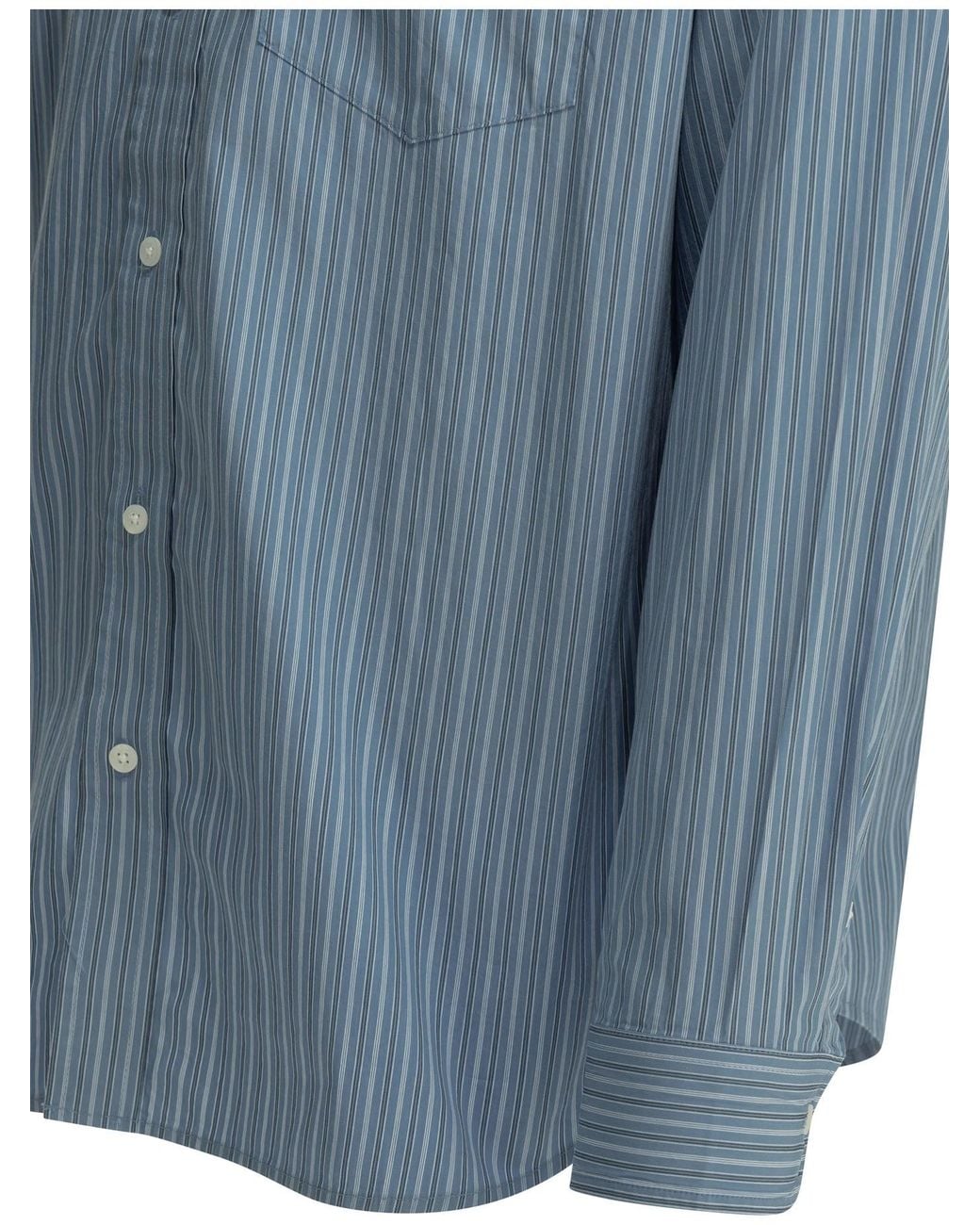 Carhartt Blue "Keene" Casual Shirt for men