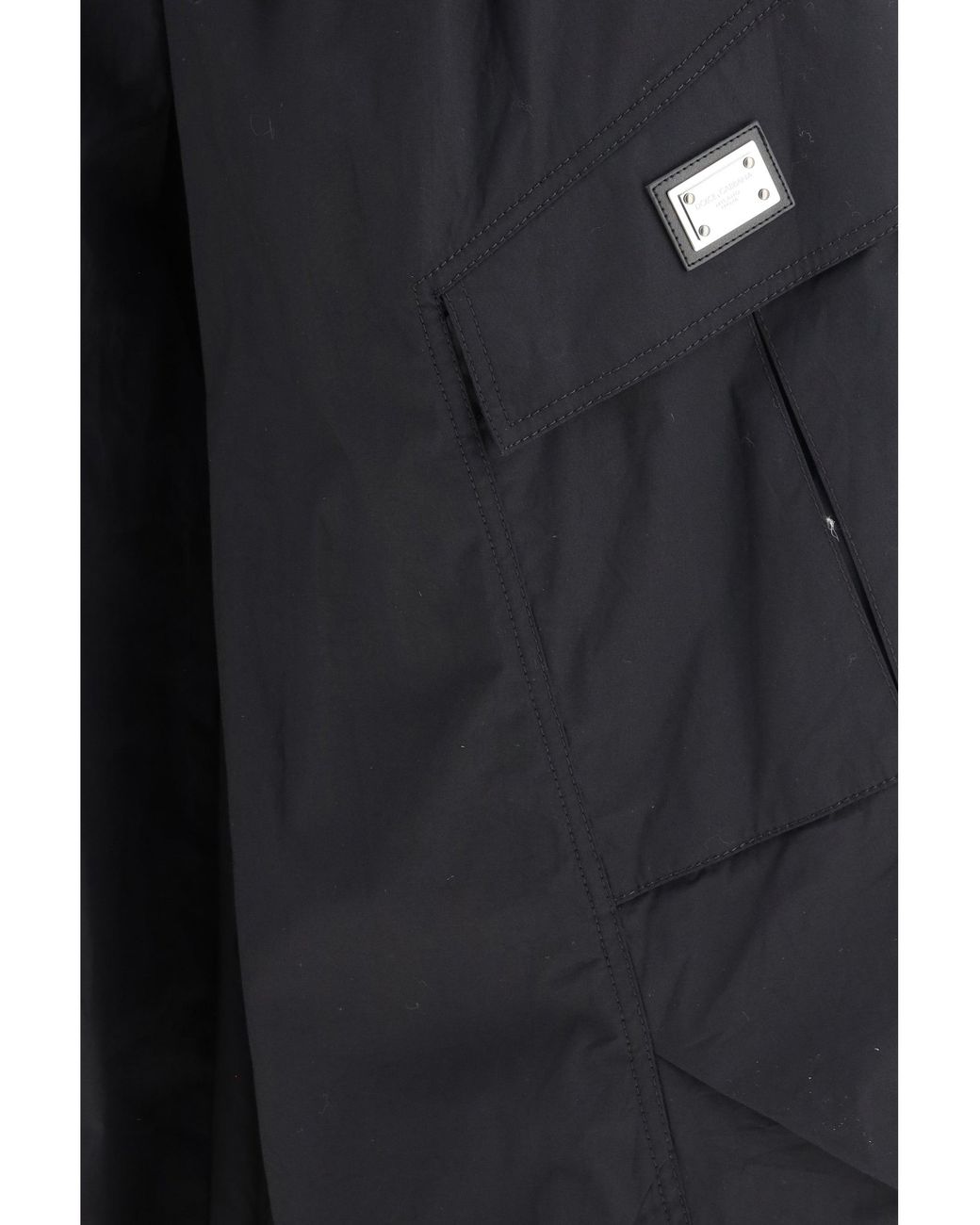 Dolce & Gabbana Blue Cotton Gabardine Pants for men
