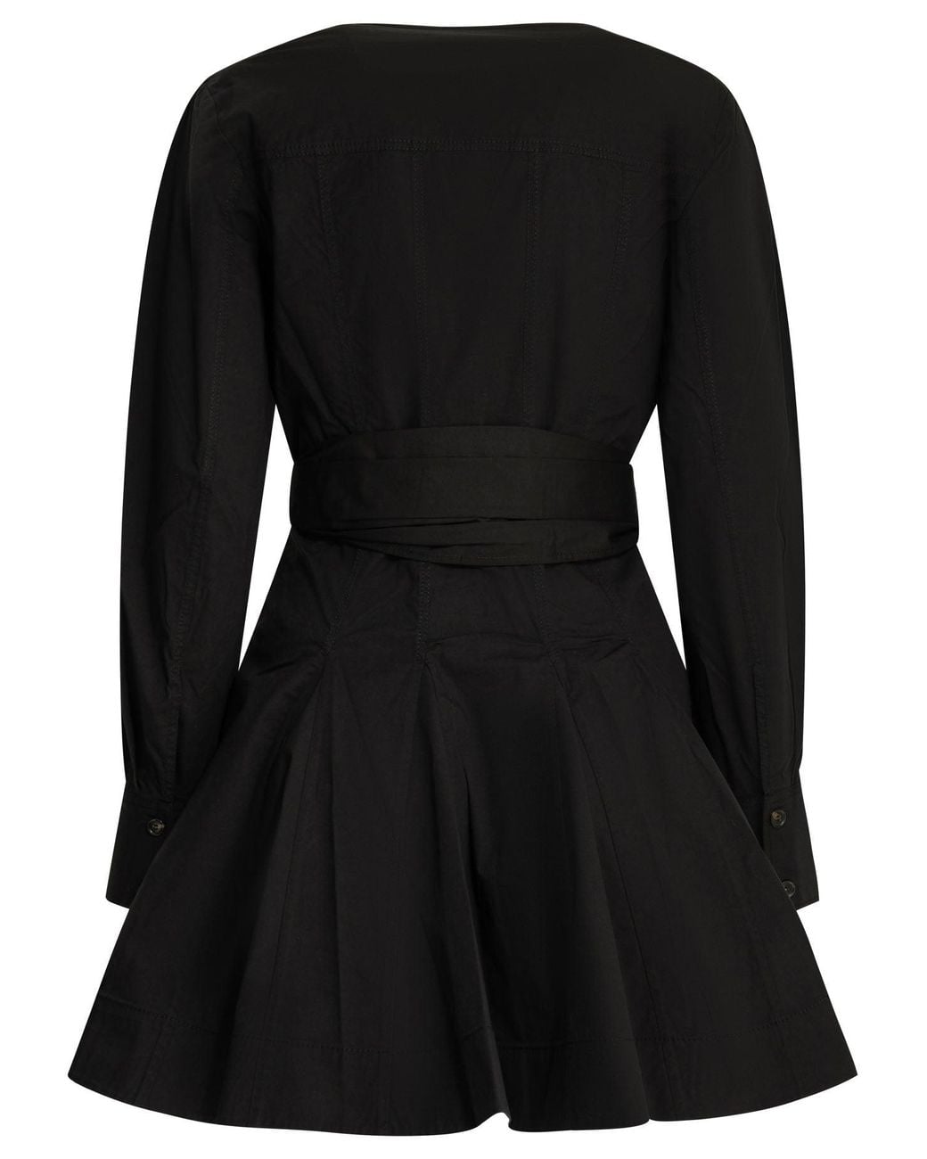 Ganni Black Mini Chemise Dress