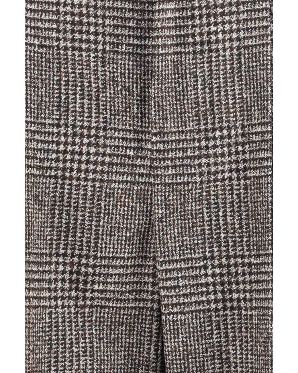 Dolce & Gabbana Gray Dolce & Gabbana Alpaca Blend Prince Of Wales Pants for men